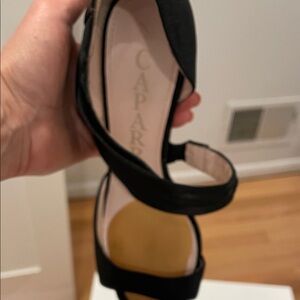 Caparros Black Strappy Heels
